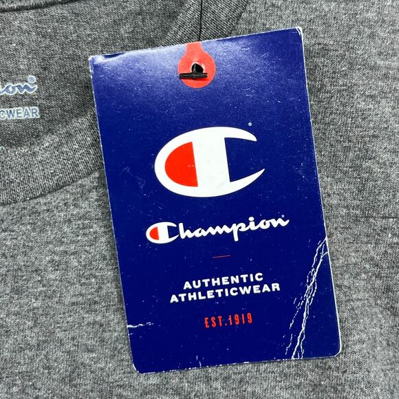 CORNELL Shirt Adult S CHAMPION BIG RED University Ivy Ithaca NY Cotton Gray NEW - Picture 9 of 14